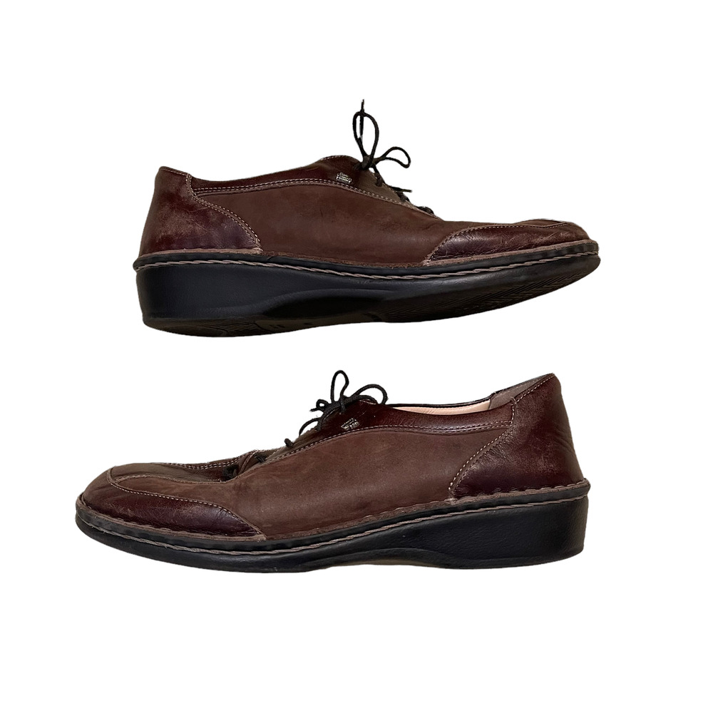 Finn Comfort Germany Mens Shoes Size 40/7-7.5 US Brown Leather‎ Lace Up